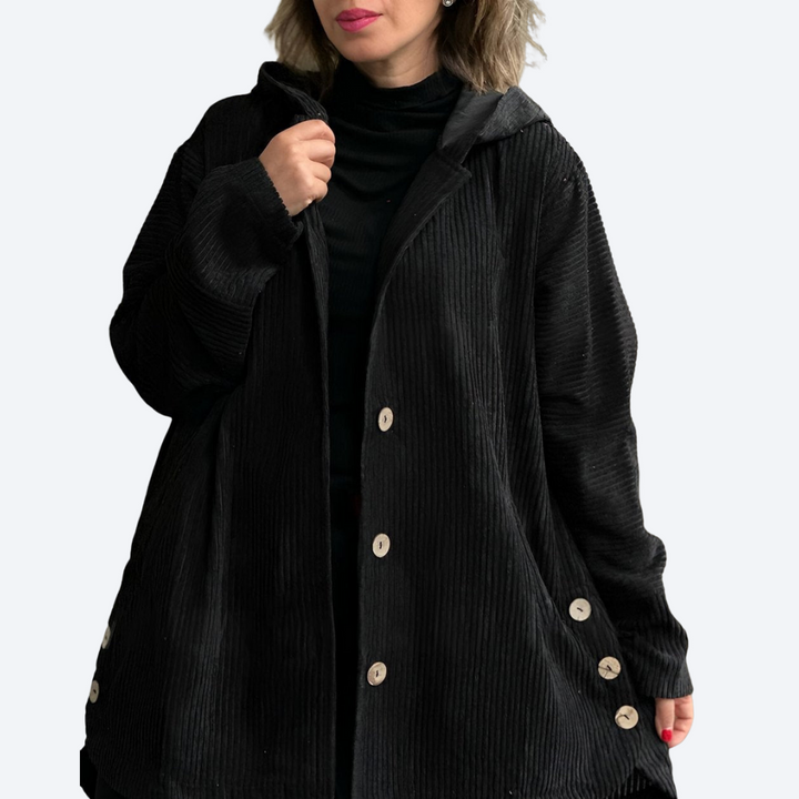 Cordia | Cozy Corduroy Hooded Jacket