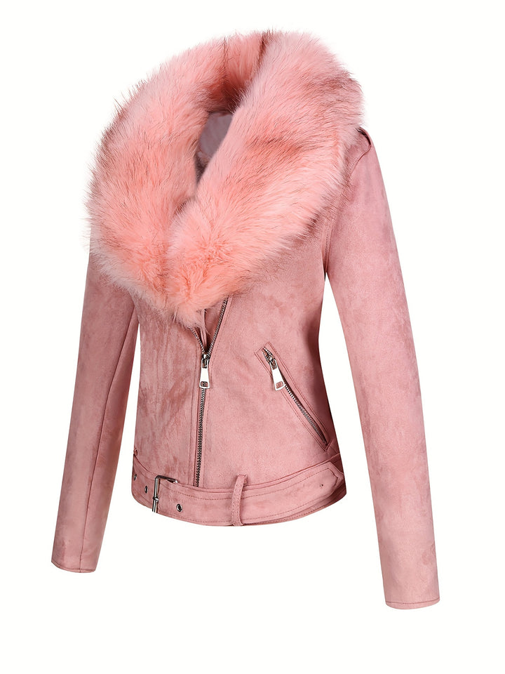 Maribel | Faux Fur Suede Jacket