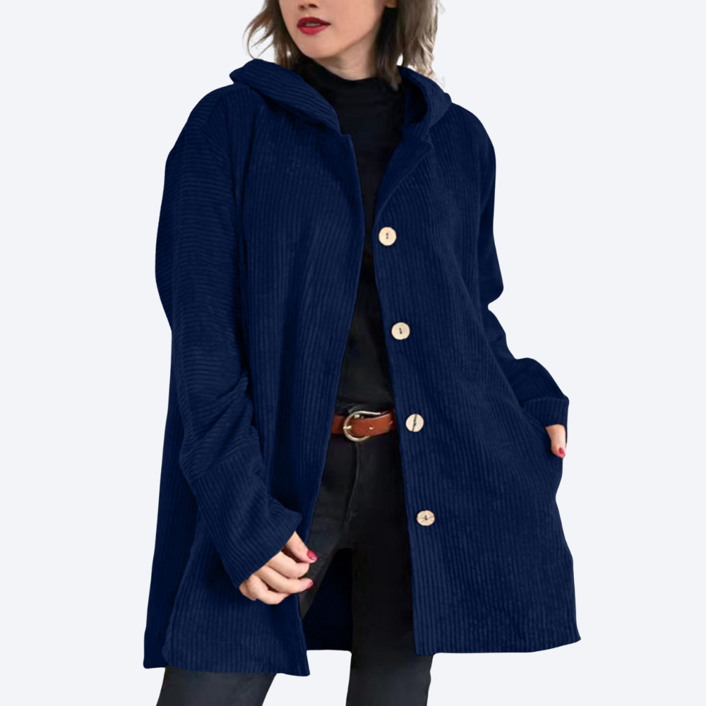 Cordia | Cozy Corduroy Hooded Jacket