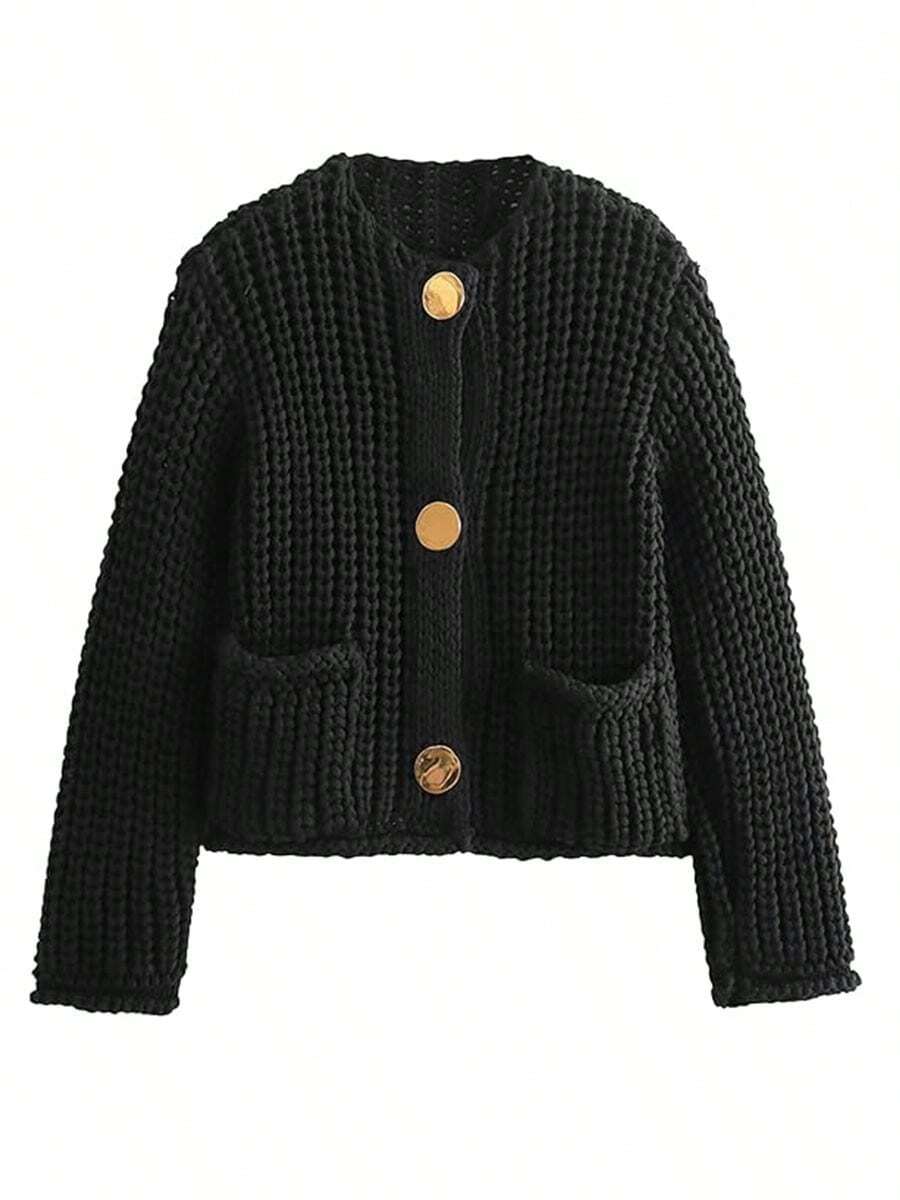 Clara | Cropped Knit Cardigan