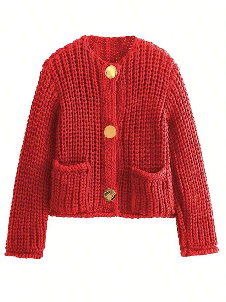 Clara | Cropped Knit Cardigan