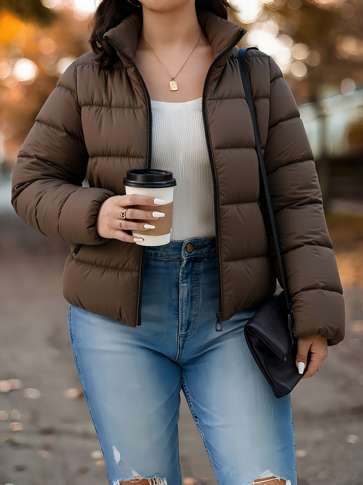 Elora | Elegant Full-Zip Winter Jacket