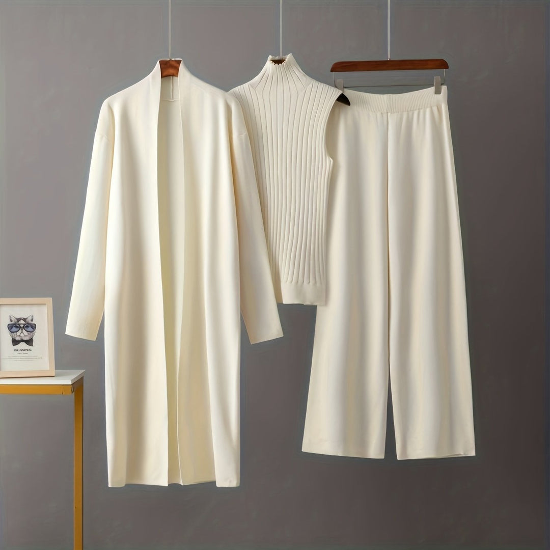 Camille | Modern Three-Piece Knit Set