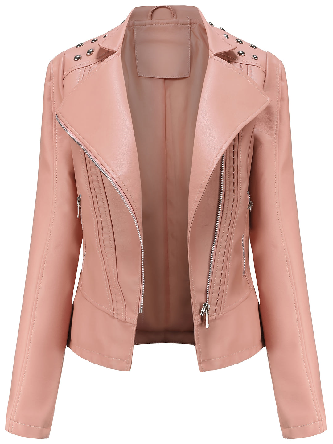 Eva | Elegant Beaded Biker Jacket