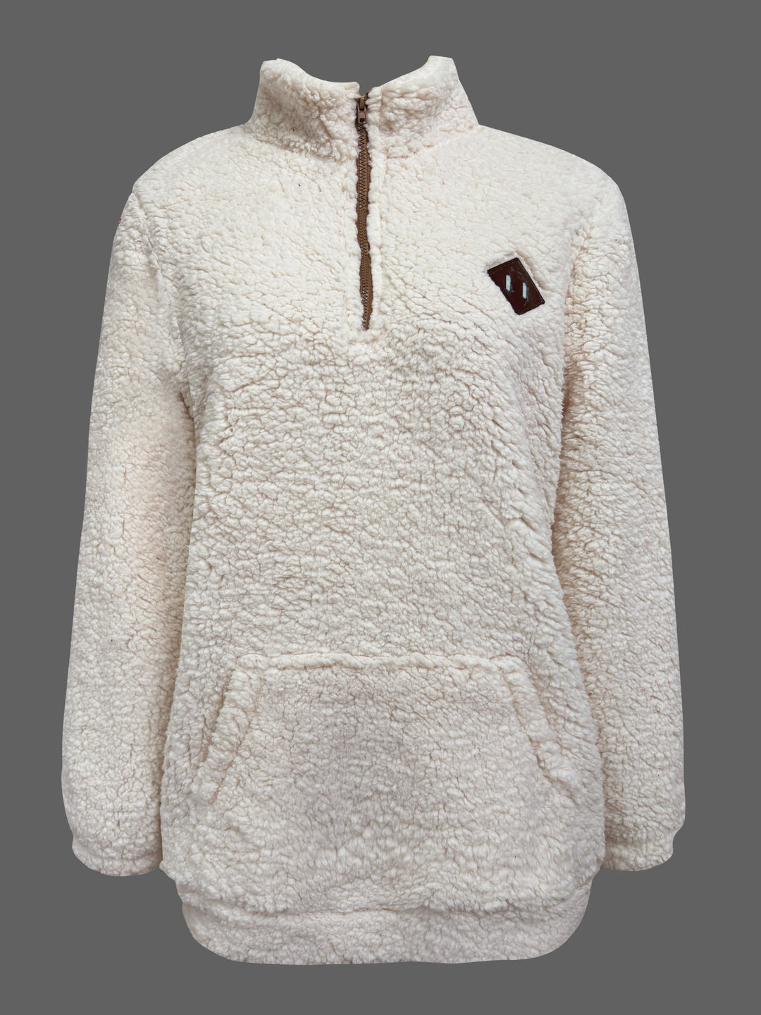 Willemien | Long Sleeve Fleece Zippered Sweatshirt