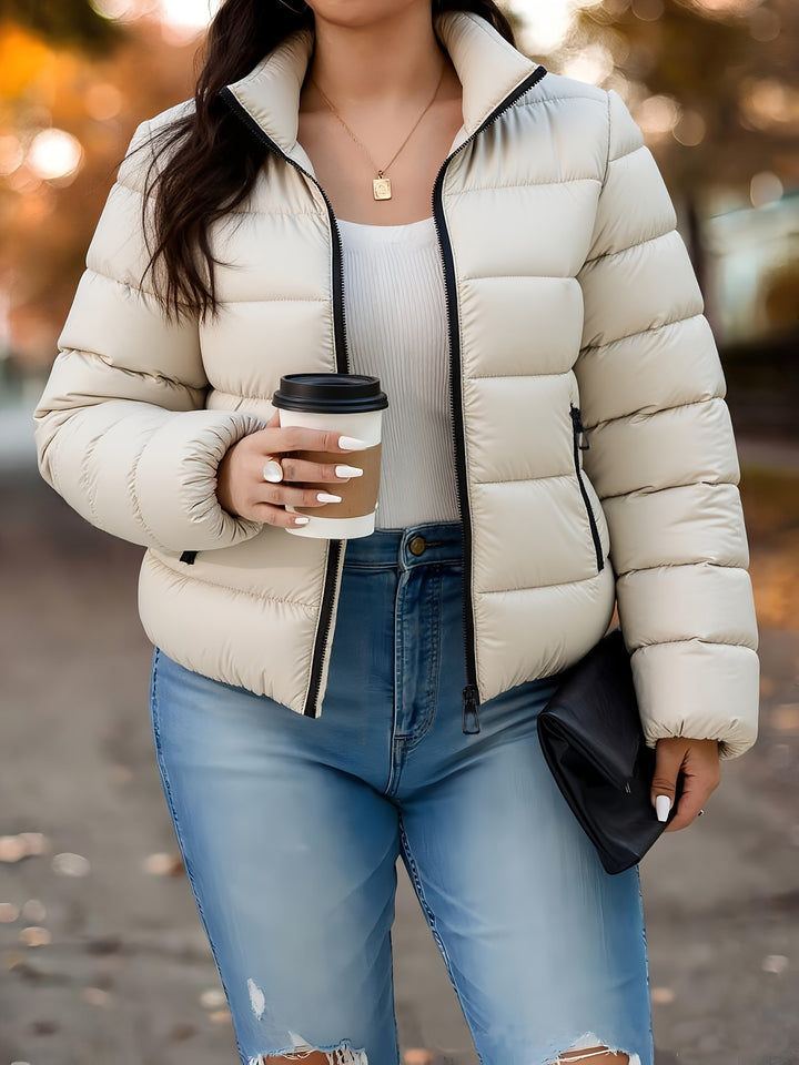 Elora | Elegant Full-Zip Winter Jacket