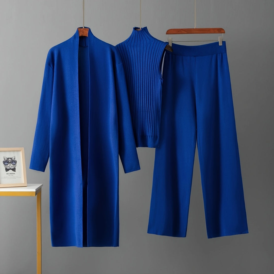 Camille | Modern Three-Piece Knit Set