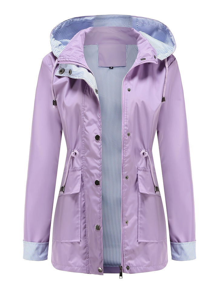 Clarisse | Detachable Hood Windbreaker Jacket