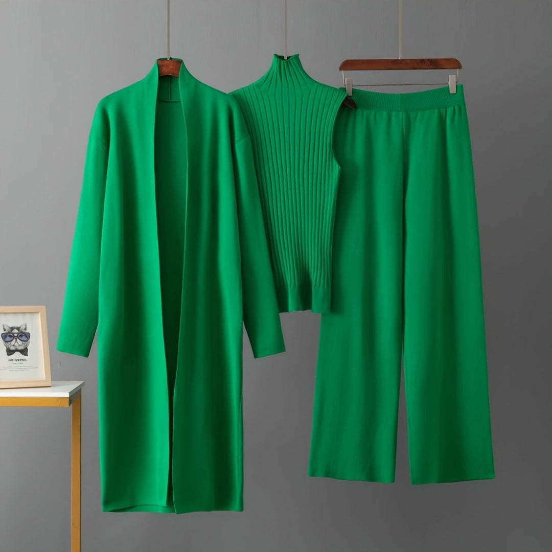 Camille | Modern Three-Piece Knit Set