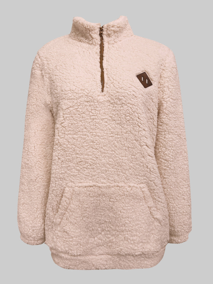 Willemien | Long Sleeve Fleece Zippered Sweatshirt