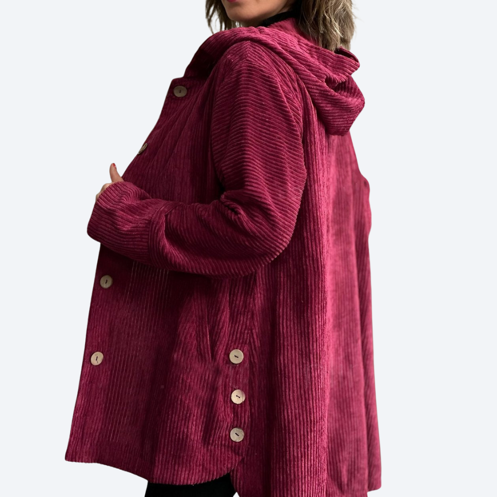 Cordia | Cozy Corduroy Hooded Jacket