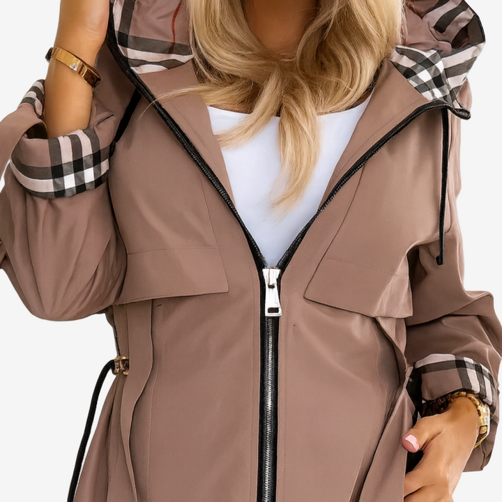 Nathalie | Elegant Trench Coat with Hood