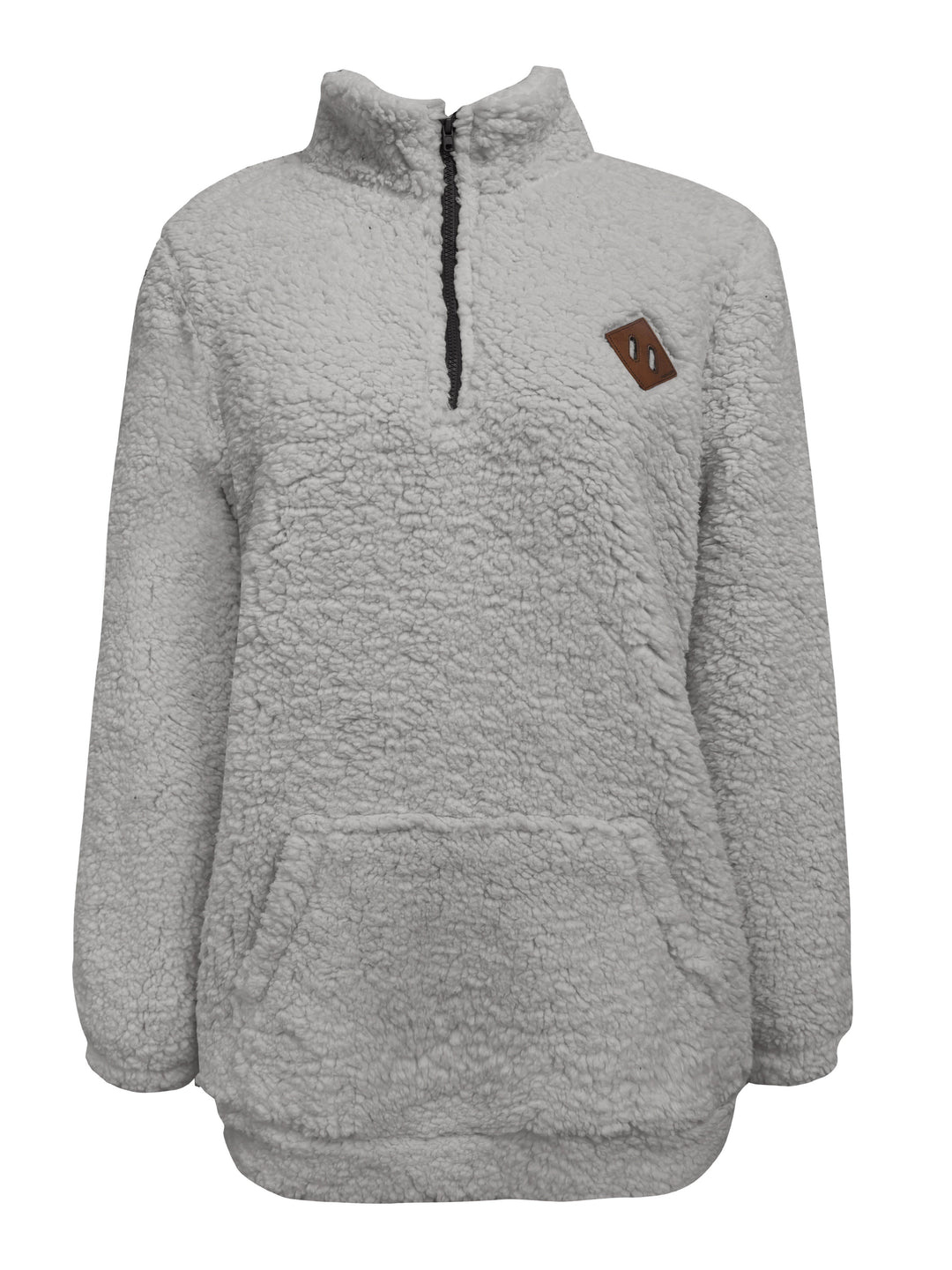 Willemien | Long Sleeve Fleece Zippered Sweatshirt