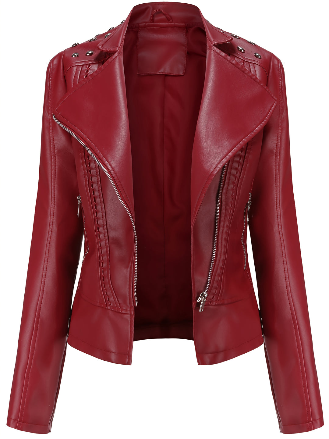Eva | Elegant Beaded Biker Jacket