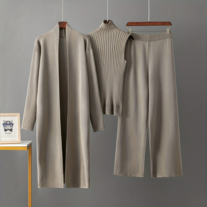 Camille | Modern Three-Piece Knit Set