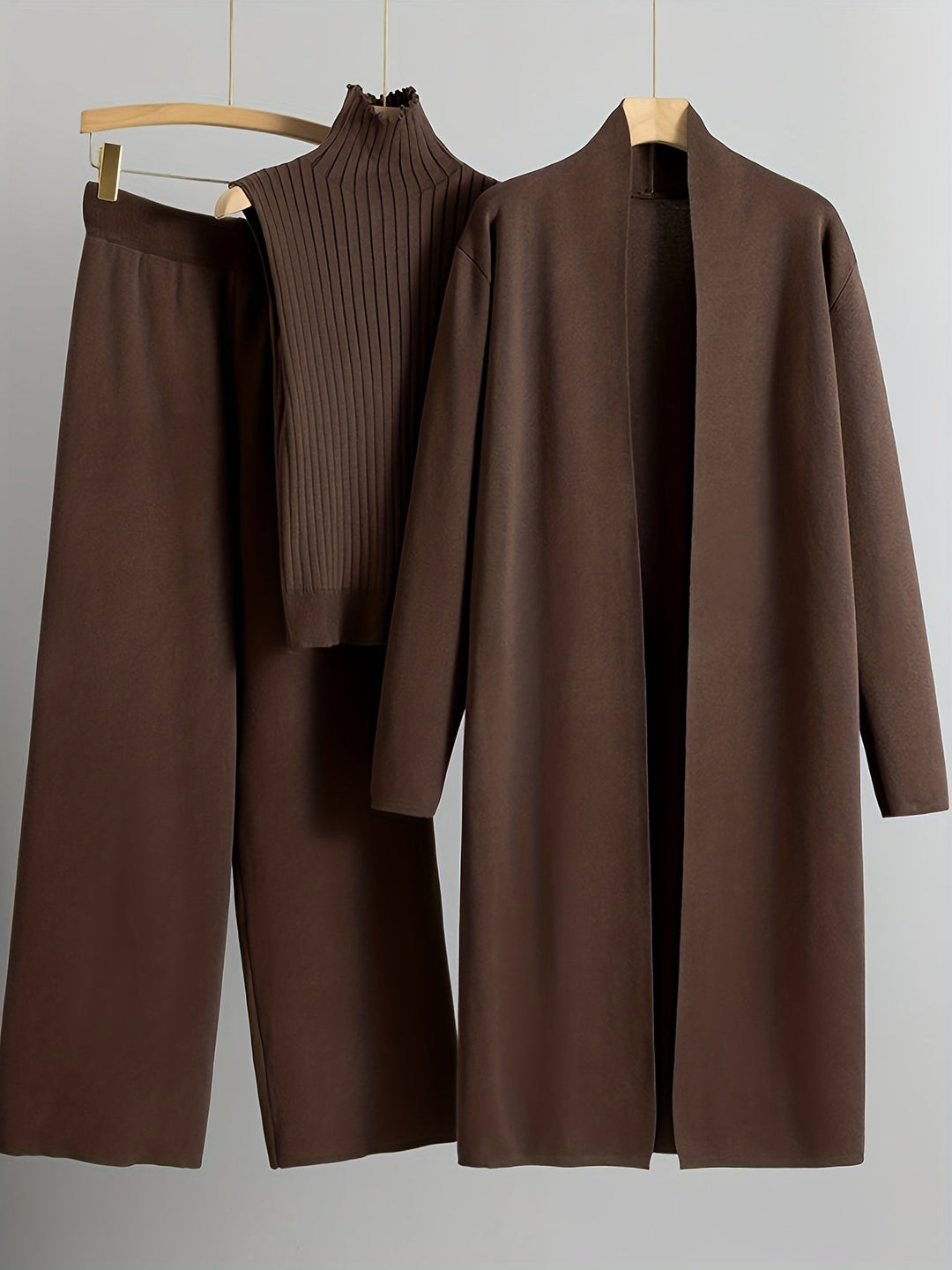 Camille | Modern Three-Piece Knit Set