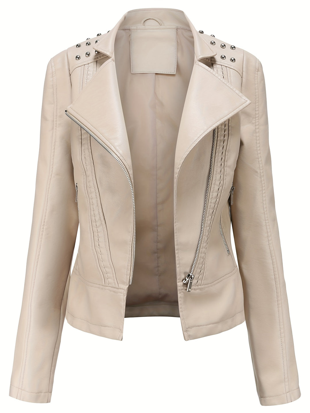 Eva | Elegant Beaded Biker Jacket