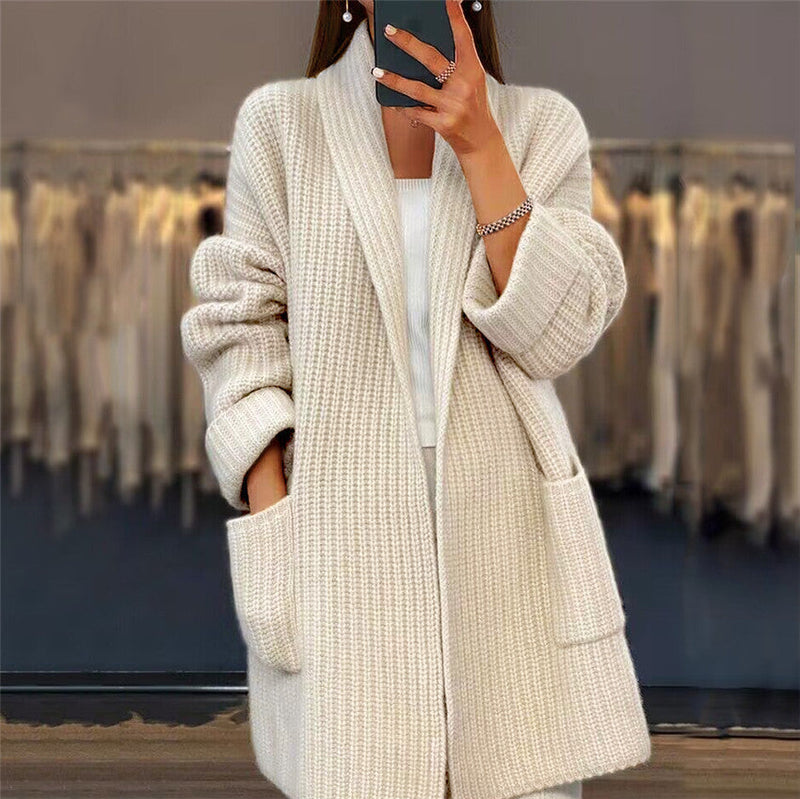 Kiandra | Knitted Wool Cardigan with Pockets