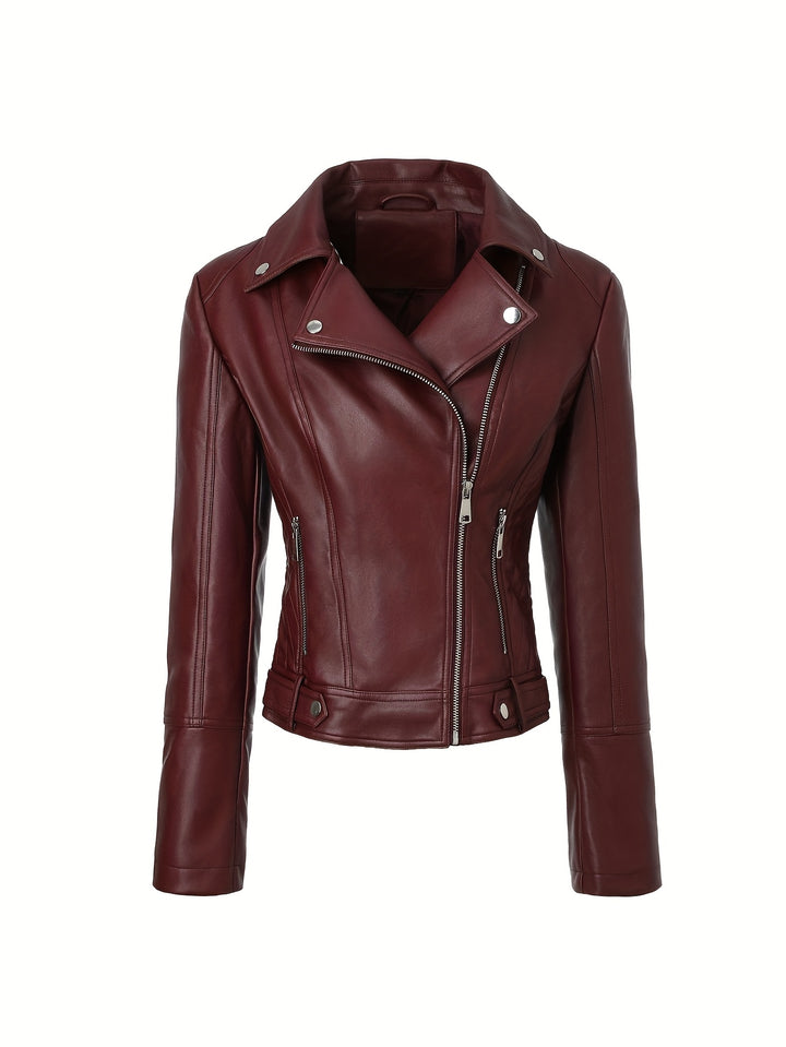 Aria | Leather Biker Jacket