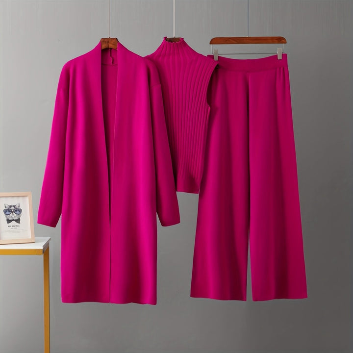 Camille | Modern Three-Piece Knit Set