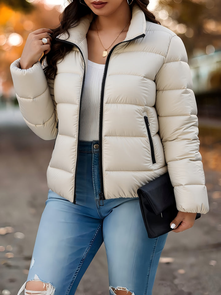 Elora | Elegant Full-Zip Winter Jacket