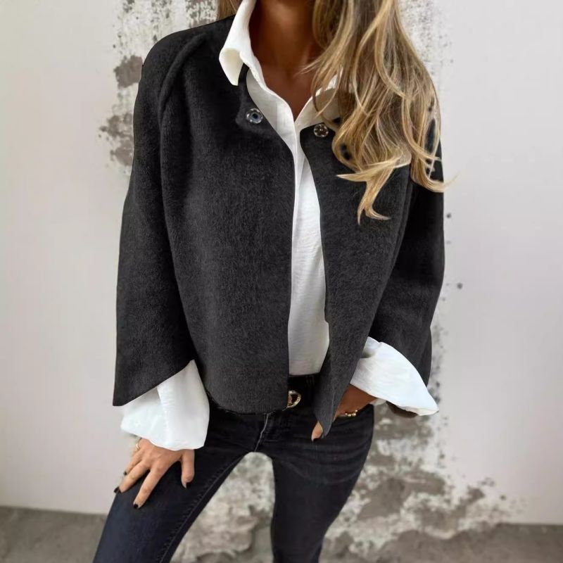 Elise | Chic Short Coat with Flared Sleeves