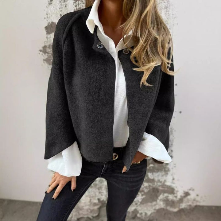 Elise | Chic Short Coat with Flared Sleeves