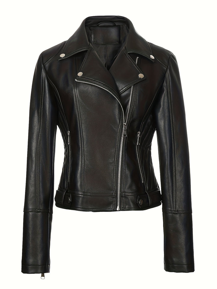 Aria | Leather Biker Jacket