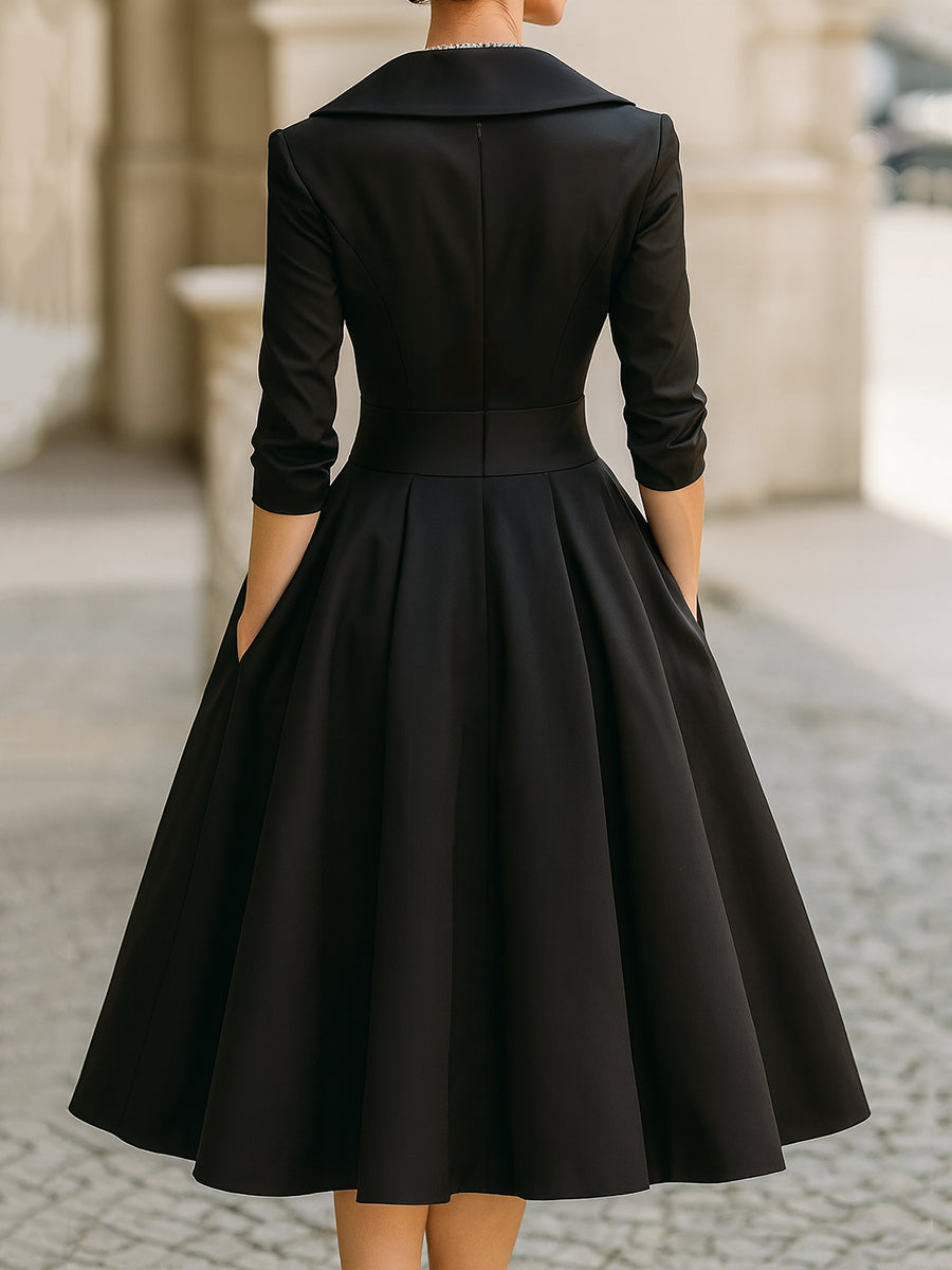 Klaudyna | Elegant Midi Dress Sofia Rose Boutique Klaudyna | Elegant Midi Dress Sofia Rose Boutique