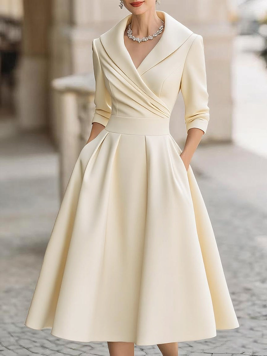 Klaudyna | Elegant Midi Dress Sofia Rose Boutique Klaudyna | Elegant Midi Dress Sofia Rose Boutique
