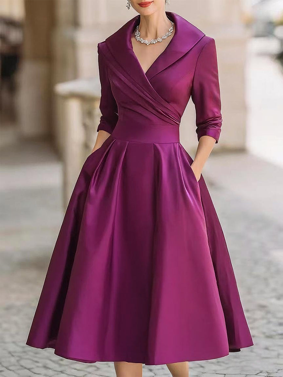 Klaudyna | Elegant Midi Dress Sofia Rose Boutique Klaudyna | Elegant Midi Dress Sofia Rose Boutique