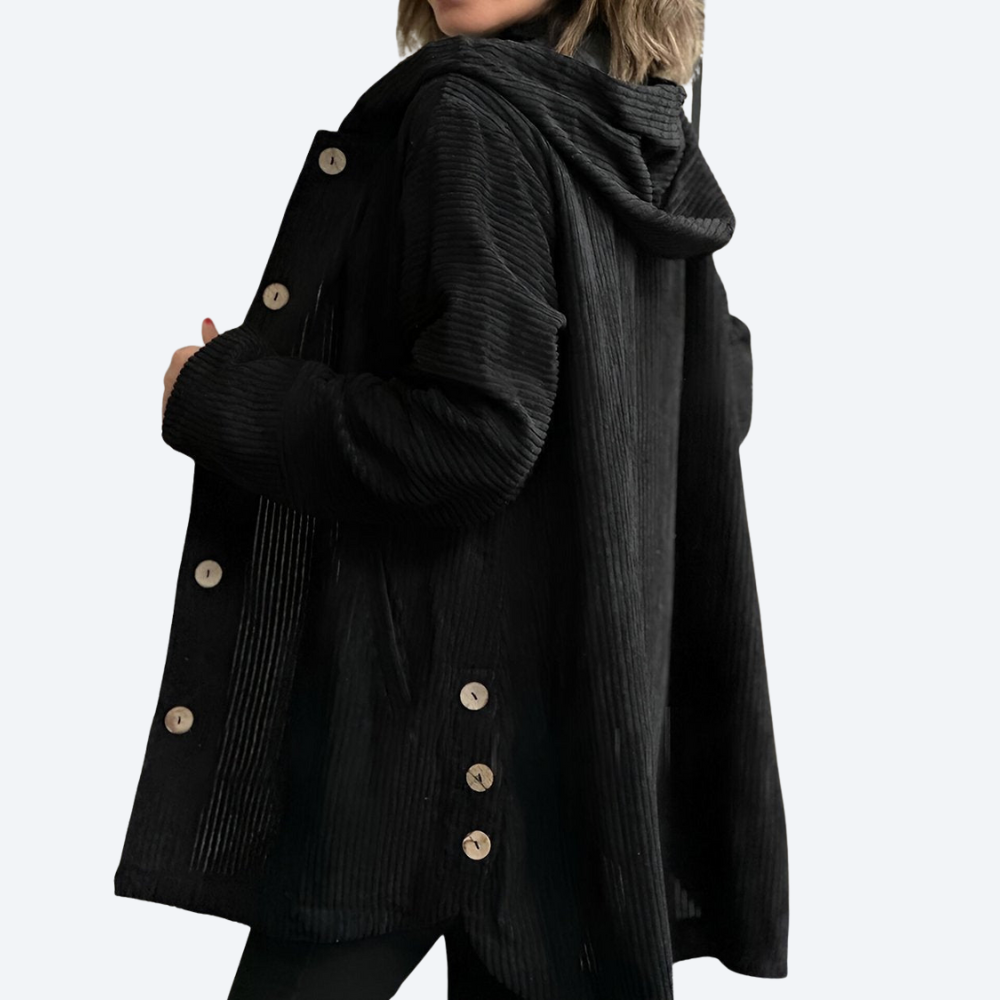 Cordia | Cozy Corduroy Hooded Jacket