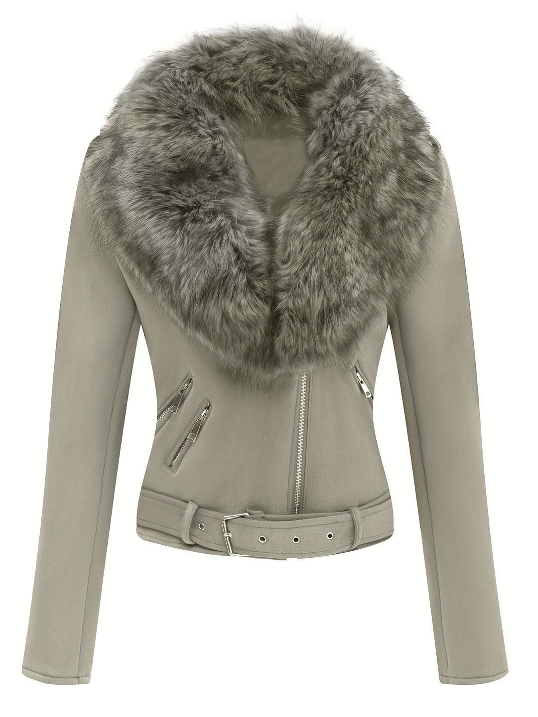 Maribel | Faux Fur Suede Jacket