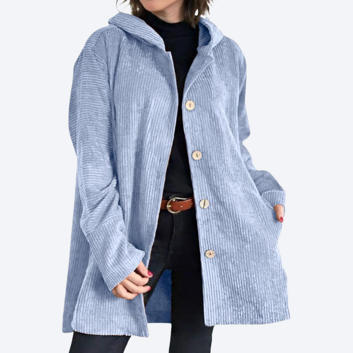 Cordia | Cozy Corduroy Hooded Jacket