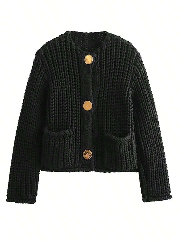 Clara | Cropped Knit Cardigan