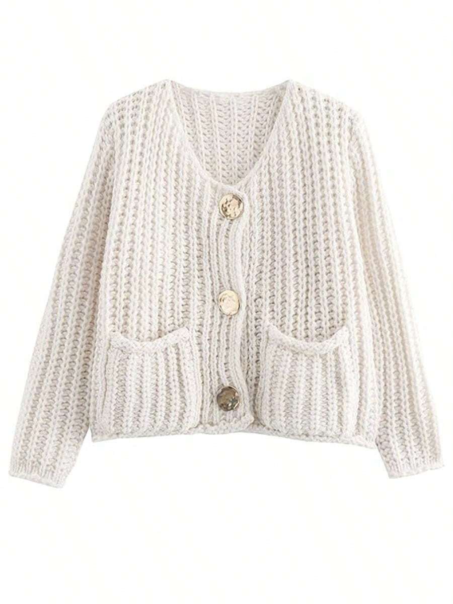 Clara | Cropped Knit Cardigan
