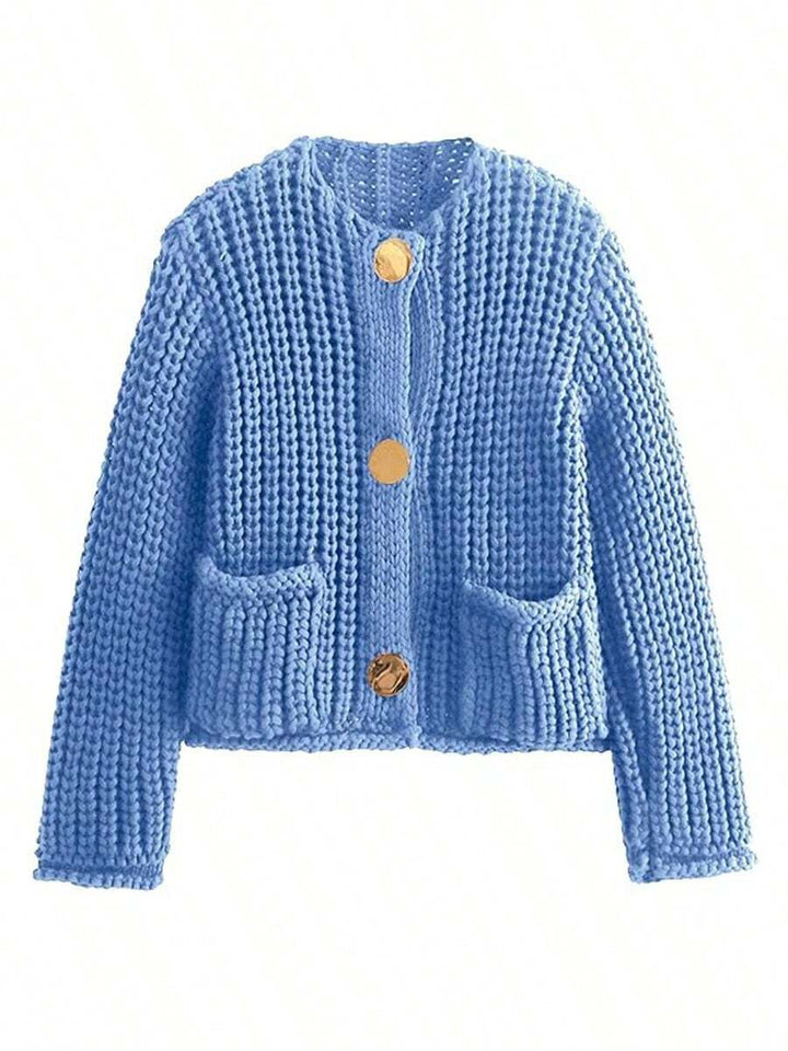 Clara | Cropped Knit Cardigan