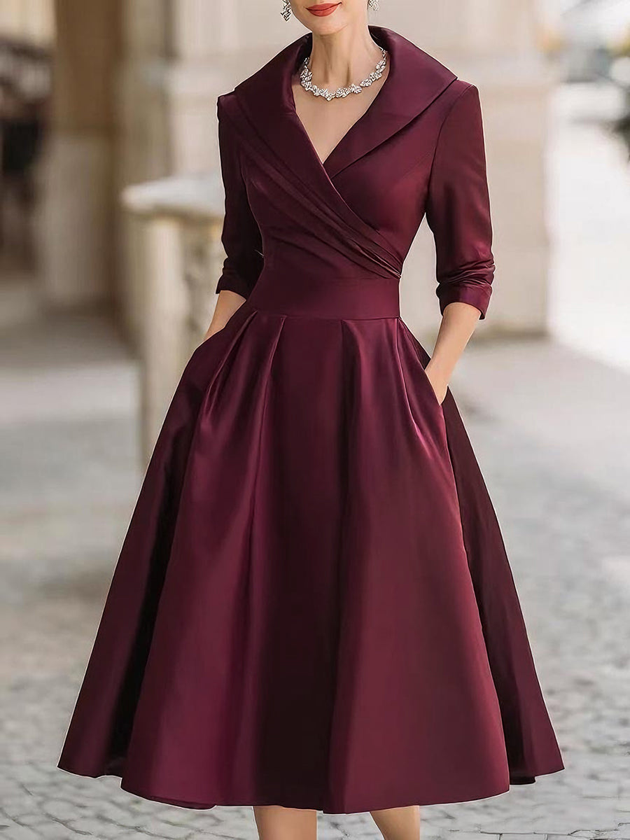 Klaudyna | Elegant Midi Dress Sofia Rose Boutique Klaudyna | Elegant Midi Dress Sofia Rose Boutique
