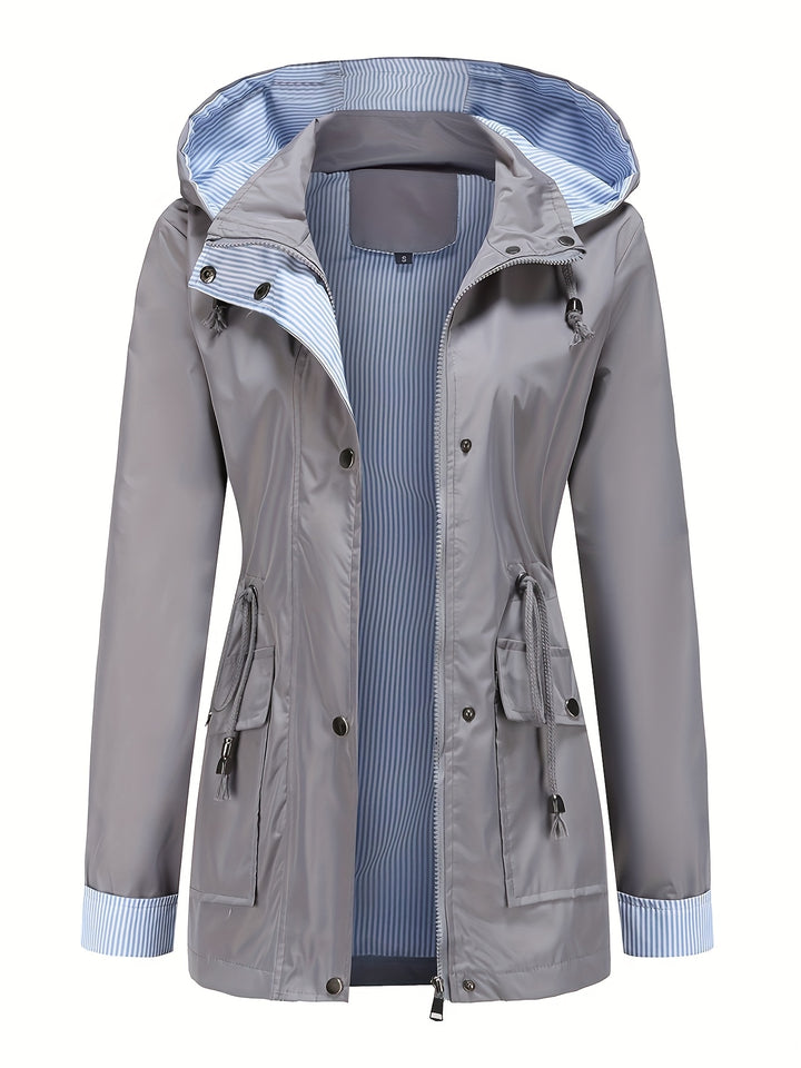 Clarisse | Detachable Hood Windbreaker Jacket