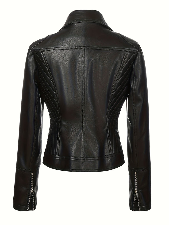 Aria | Leather Biker Jacket