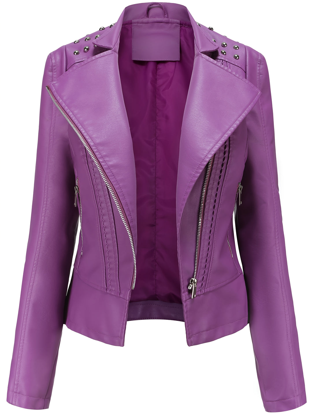 Eva | Elegant Beaded Biker Jacket