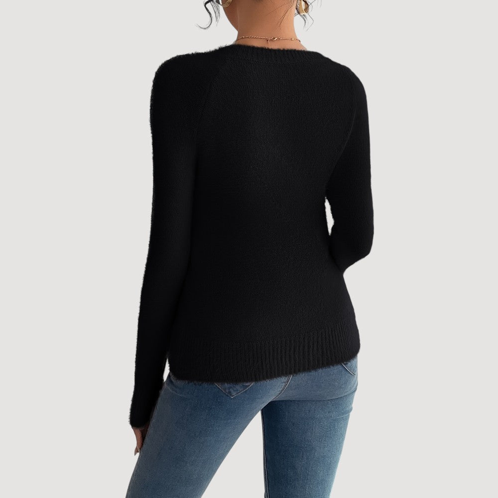Susan | Elegant V-Neck Sweater