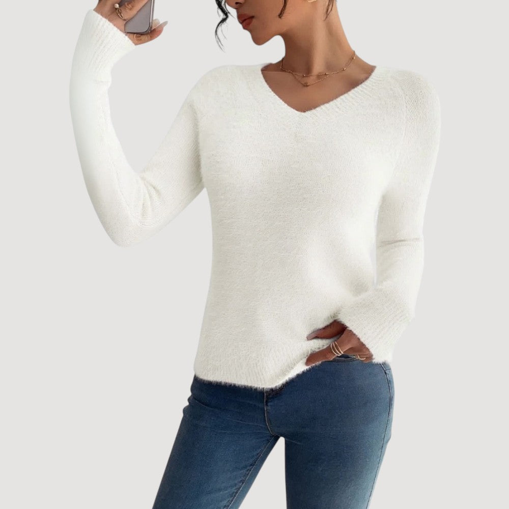 Susan | Elegant V-Neck Sweater