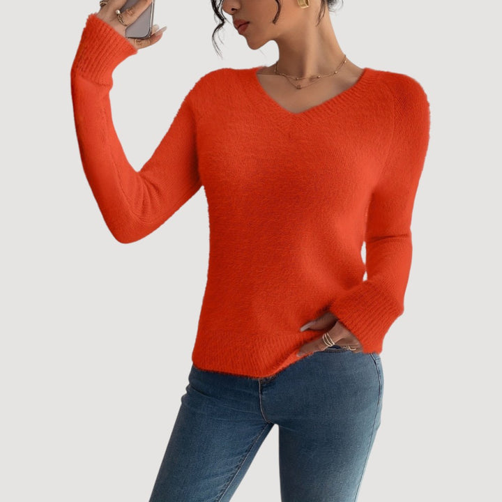 Susan | Elegant V-Neck Sweater