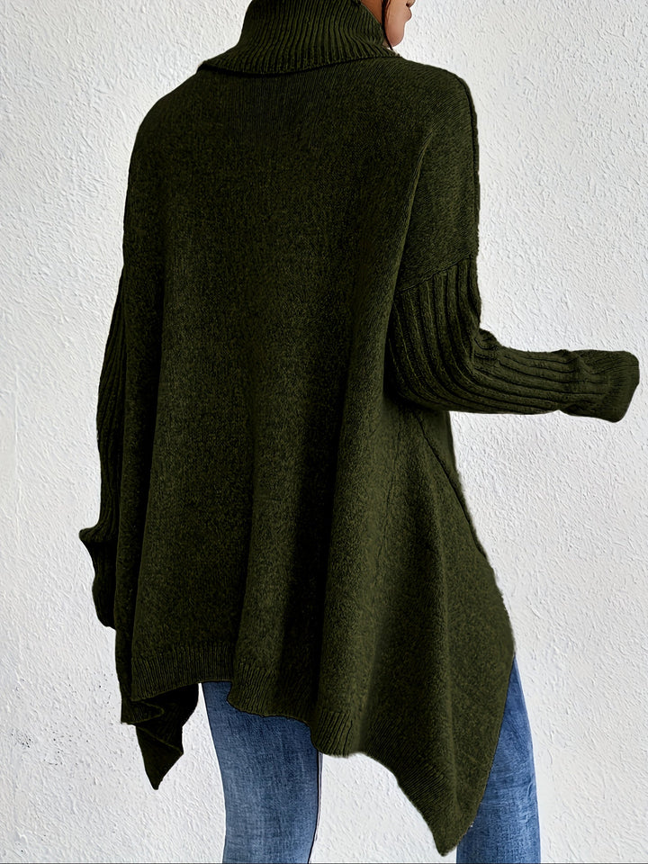 Tahlia | Casual Long Sleeve High Neck Sweater