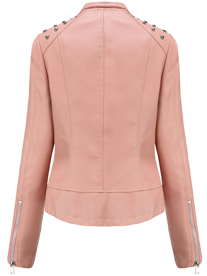 Eva | Elegant Beaded Biker Jacket