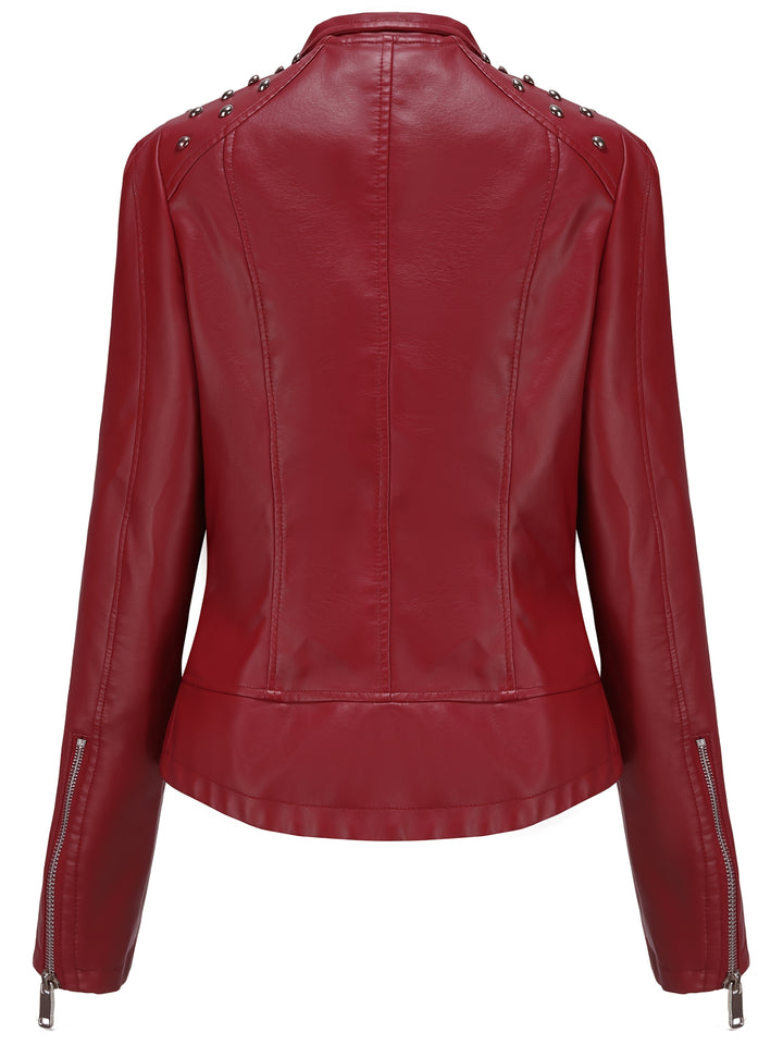 Eva | Elegant Beaded Biker Jacket