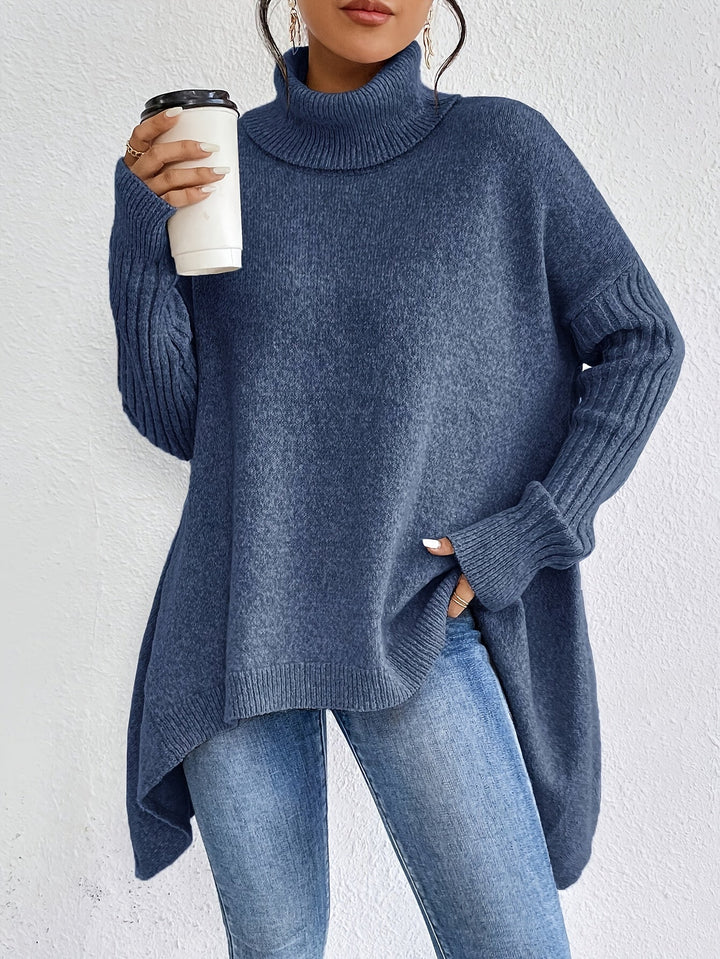 Tahlia | Casual Long Sleeve High Neck Sweater