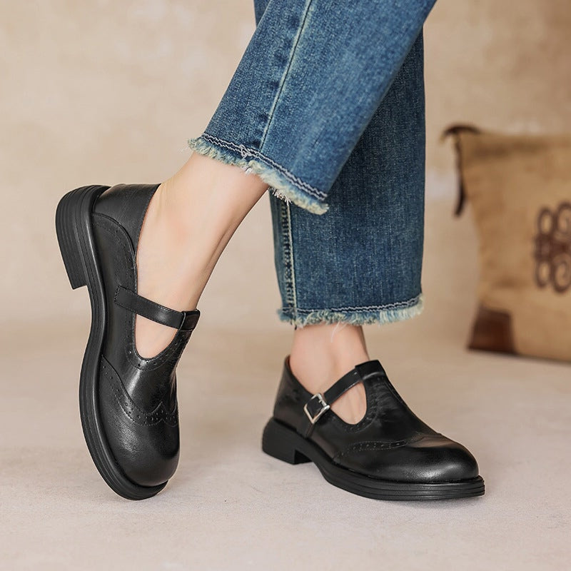 Sarah | Risla Leather Mary Janes
